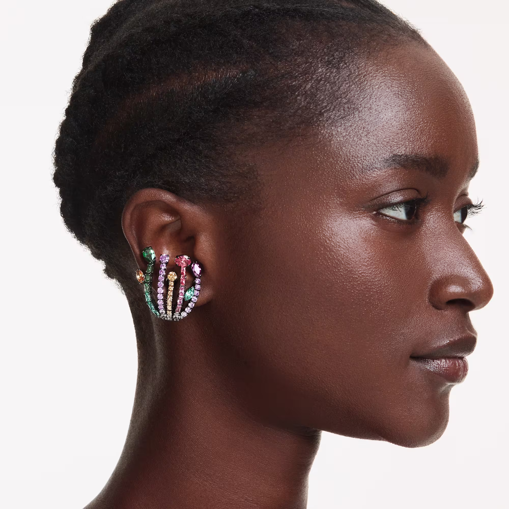 Matrix clip earrings